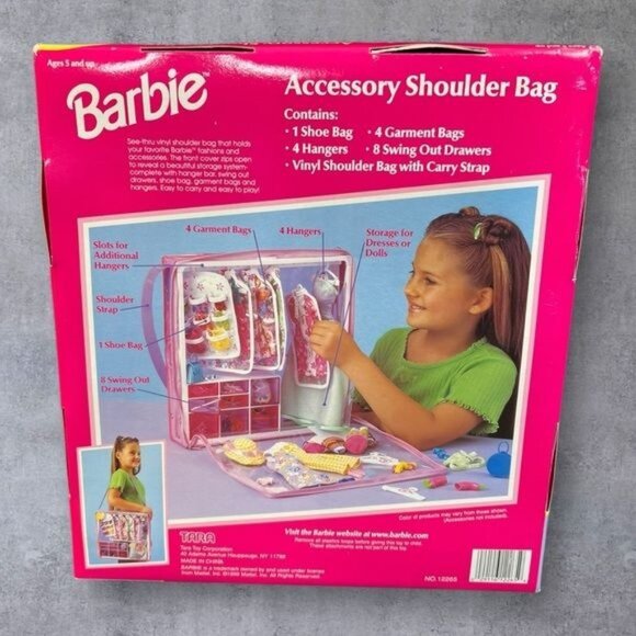1999 Barbie Accessory Shoulder Bag & TARA Barbie Accessory Case with Ken Fashion - Picture 6 of 9